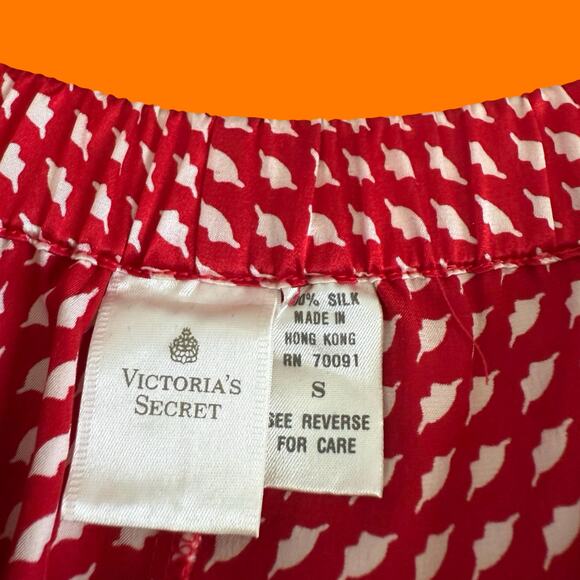 90's vintage red silk lingerie shorts SMALL victoria's secret - Picture 8 of 8